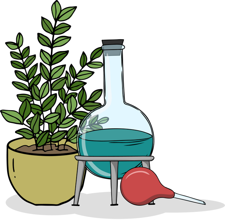 Biology research laboratory equipment, science lab glass tube